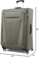 Vista 167 de Travelpro Maxlite 5 - Juego de 2 piezas de equipaje de mano de tela, expandibles con 4 ruedas giratorias, bolso blando para debajo del asiento, Negro