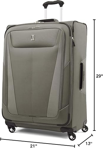 Miniatura 167 de Travelpro Maxlite 5 - Juego de 2 piezas de equipaje de mano de tela, expandibles con 4 ruedas giratorias, bolso blando para debajo del asiento, Negro