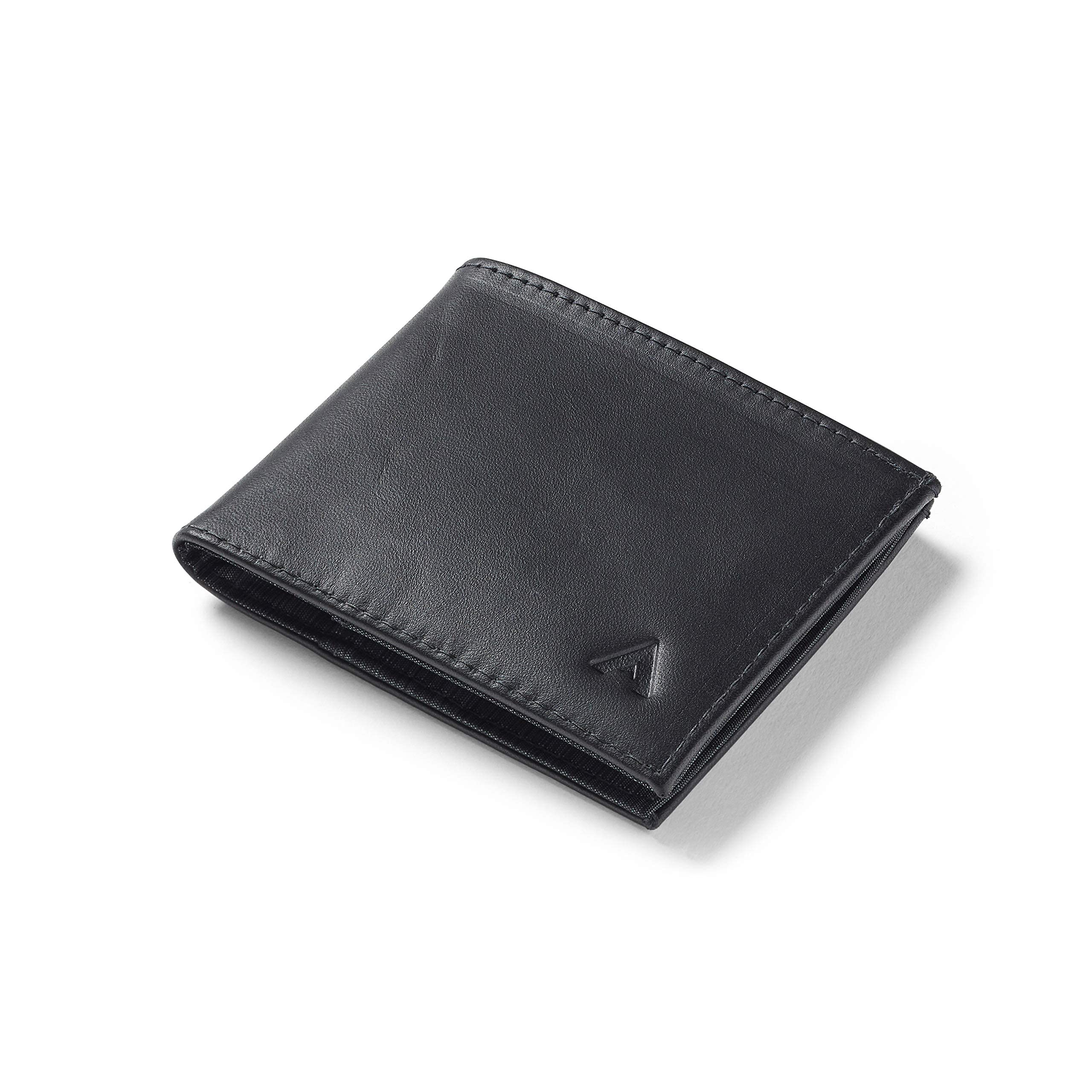 Buy Sport Wallet, Black Leather, Slim, Minimalist, Bifold Holds 2