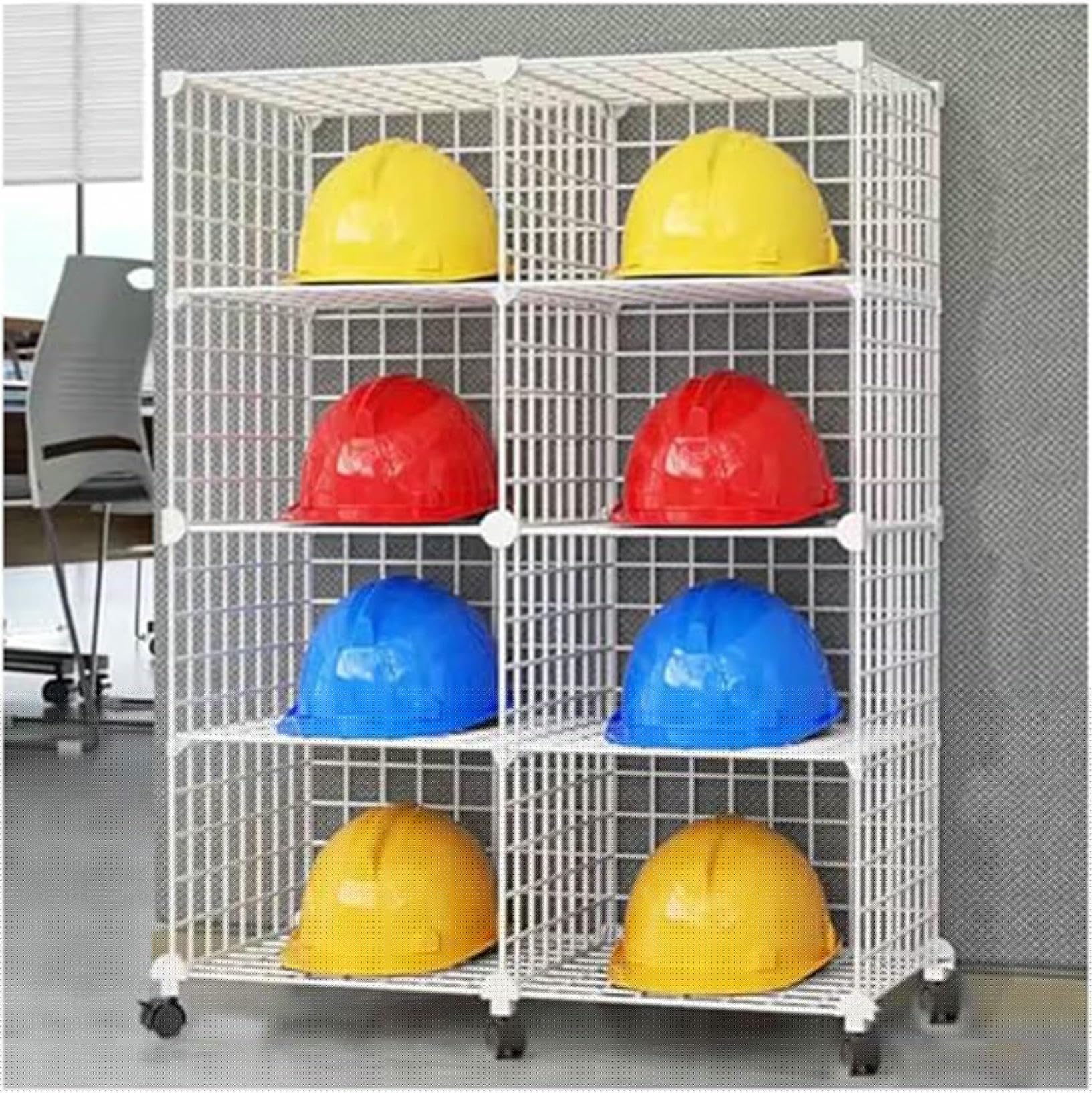 Porte-casque dur en fil de fer blanc renforcé à usage lourd