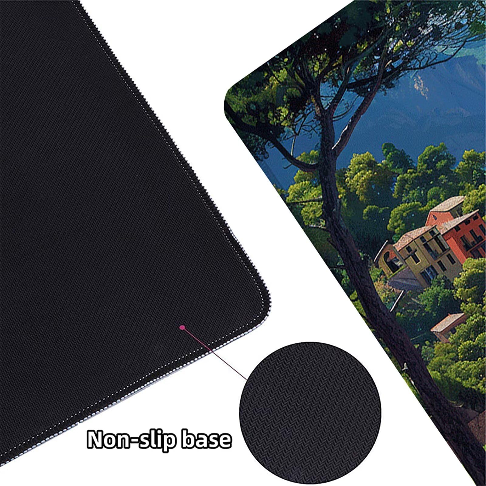 Playa Alfombrilla Ratón Gaming XXL 1500x800x3mm, Alfombrilla Gaming Azul Mousepad con Base de Goma Antideslizante, Impermeable Desk Mat para Teclado y Raton, Accesorios Gaming, Regalos de Hombre 6-9