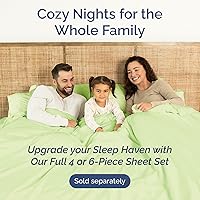 Vista 401 de Sábana encimera de bolsillo profundo, más suave que el algodón egipcio, 1 sábana encimera para colchón tamaño Queen