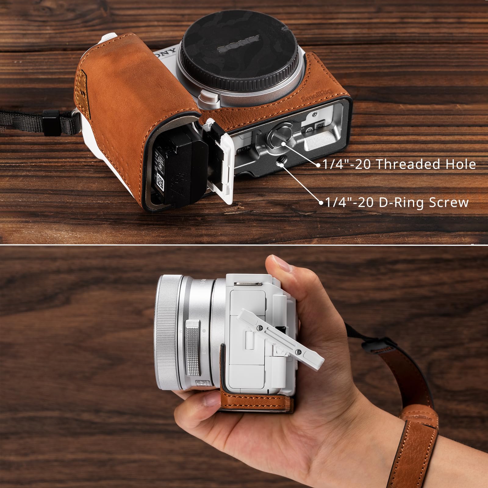Amazon | SmallRig ZV-E10 II用カメラレザーケース リストストラップ