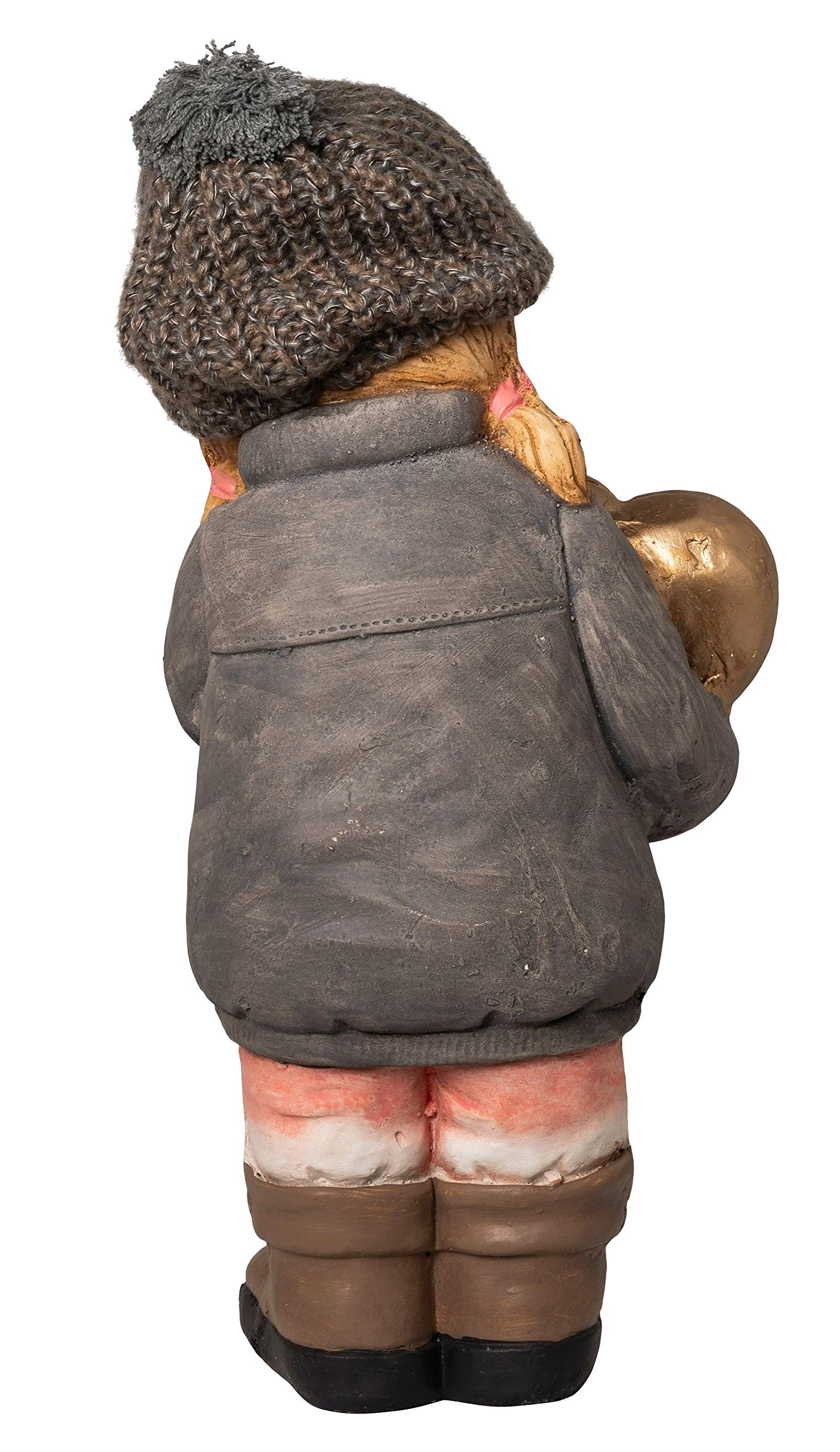 Wichtelstube-Kollektion XXXL Deko Figur 52cm Winterkinder Mädchen Weihnachtsfigur Keramikfigur Weihnachten Gartenfigur