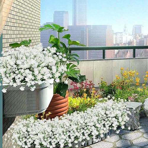 Miniatura 6 de ArtBloom Plantas y flores artificiales para exteriores, resistentes a los rayos UV