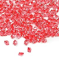 Vista 7 de Featuman 160 diamantes acrílicos transparentes, rocas de hielo trituradas de acrílico triturado, piedras preciosas acrílicas a granel para rellenos