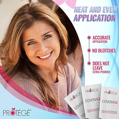 Miniatura 3 de Retoque de raíz de primera calidad cobertura corrector instantáneo de raíces para cubrir raíces entre las visitas al salón resistente al agua Caoba