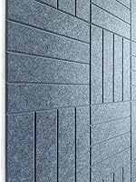 DECORITA Felt Bulletin Board Tiles Denim Blue | Modern Cork Board Alternative | 12-Pack Large Pinboard Wall Panels for Office Home Classroom (11.8x11.8 Inch)