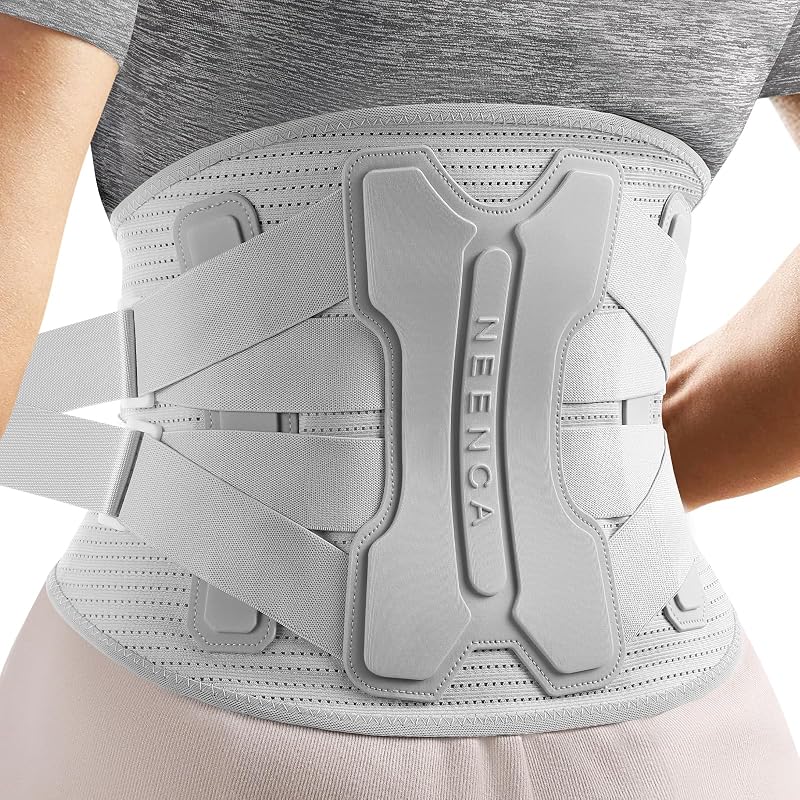 Back Brace for Lower Back Pain Relief with Bionic Support System, Lumbar Support Belt for Women&Men with Lumbar Pad, Soft Breathable 3D Knit Fabric for Herniated Disc, Sciatica, Scoliosis...