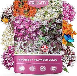 Milkweed Seeds Mix for Monarch Butterflies - Fruivity 5 Varieties Mixed ...