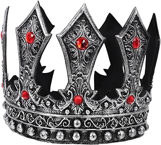 BESPORTBLE King Crown for Men Luxurious Medieval Design for Birthday Parties Cosplay and Photo Props Enhance Your