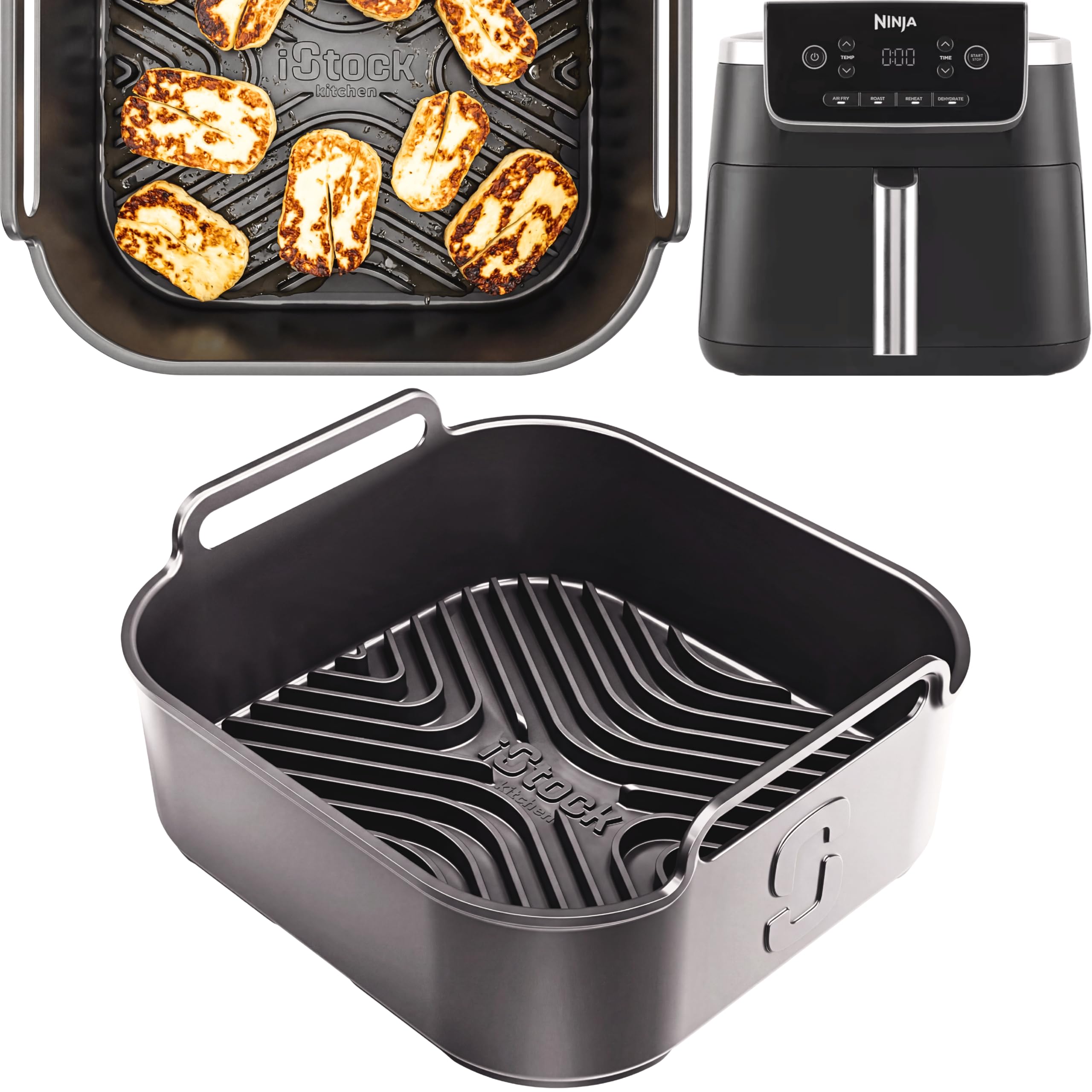 Airflow Pro™ Ninja AF140UK Silicone Liner | AF140UK Accessories | 3mm Thick with 15mm Raised Ridges for Crisp Airflow | Designed to Fit | 1PC | by iStock Kitchen — image 1