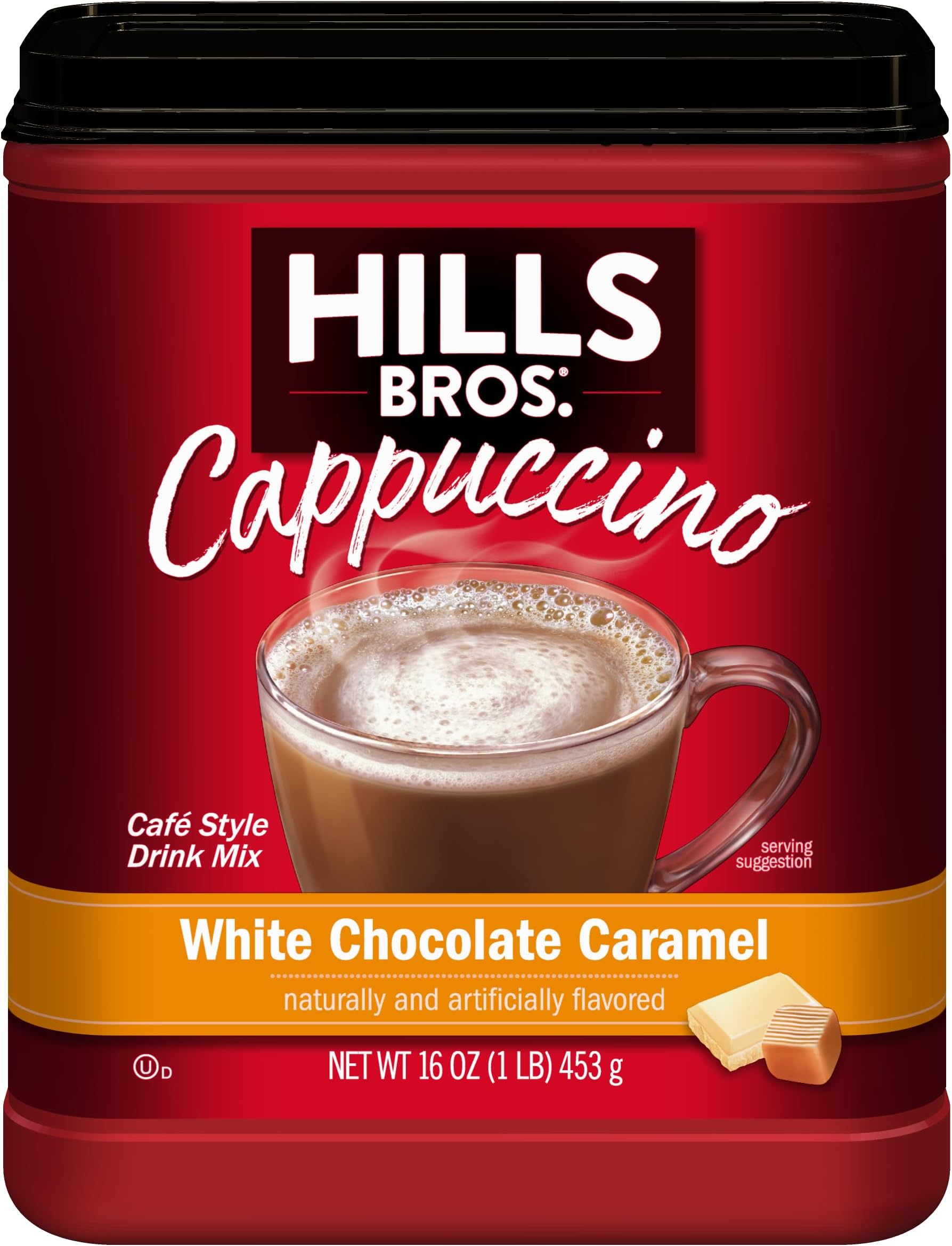 Cappuccino White Chocolate Caramel, 16 Ounce by Hills Bros. Coffee