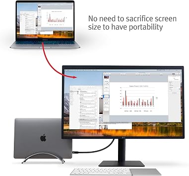 Twelve South BookArc for MacBook | Space Saving Vertical Stand for Apple Notebook | Space Gray