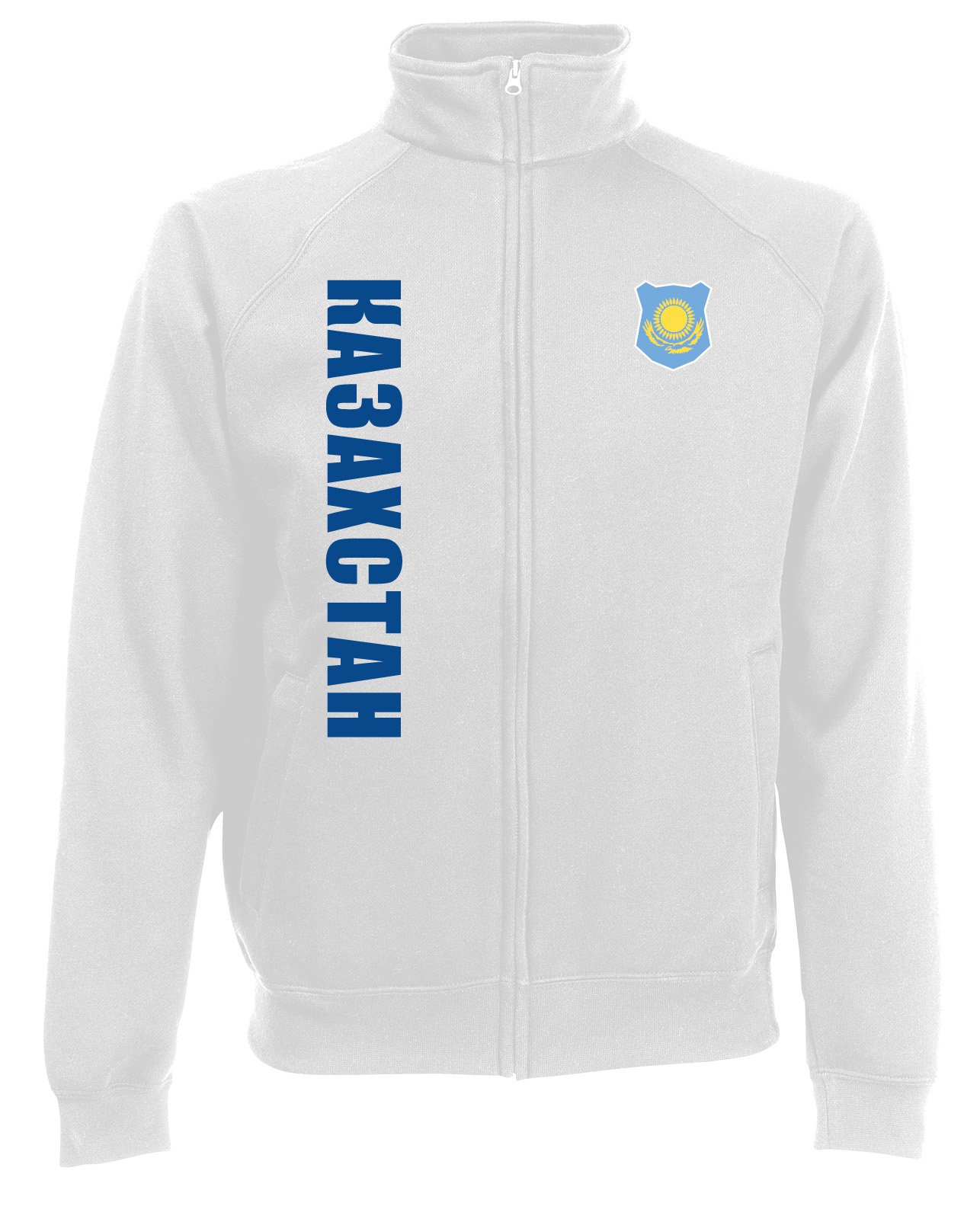 Kasachstan Ka3axctah EM-2020 Sweatjacke Wunschname Nummer