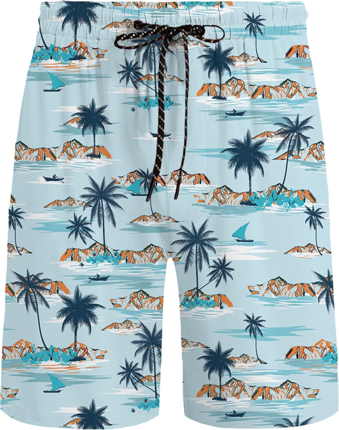 KYKU Mens Hawaiian Shirt and Short Set - Summer Short Sleeve Button Down Beach Shirts Tropical Vacation 2 Piece Outfits - Image 4