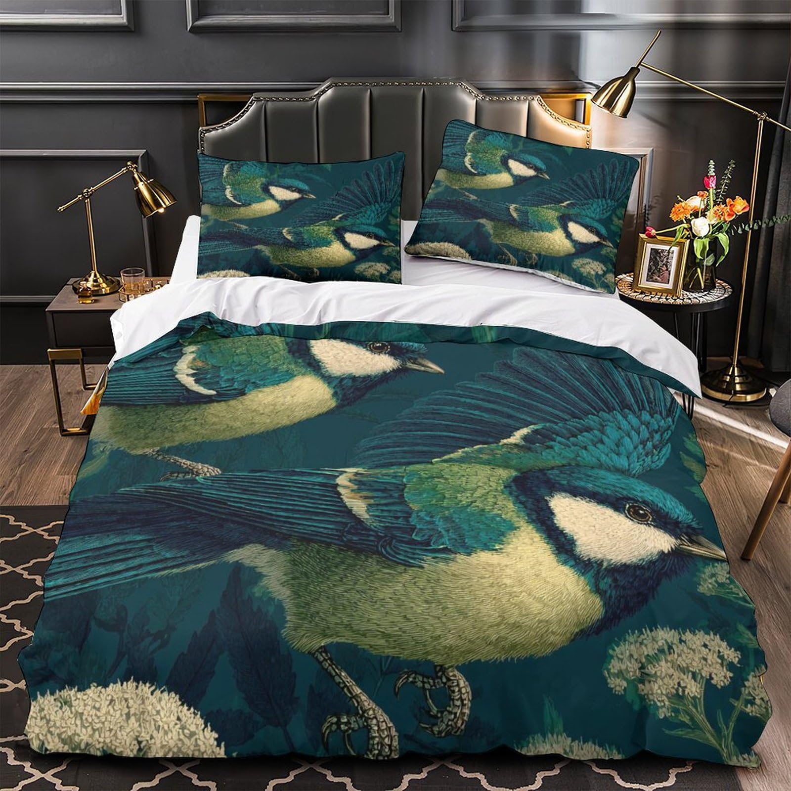 Housse de couette super douce lit garçon déco chambre adolescent motif moderne 200x200