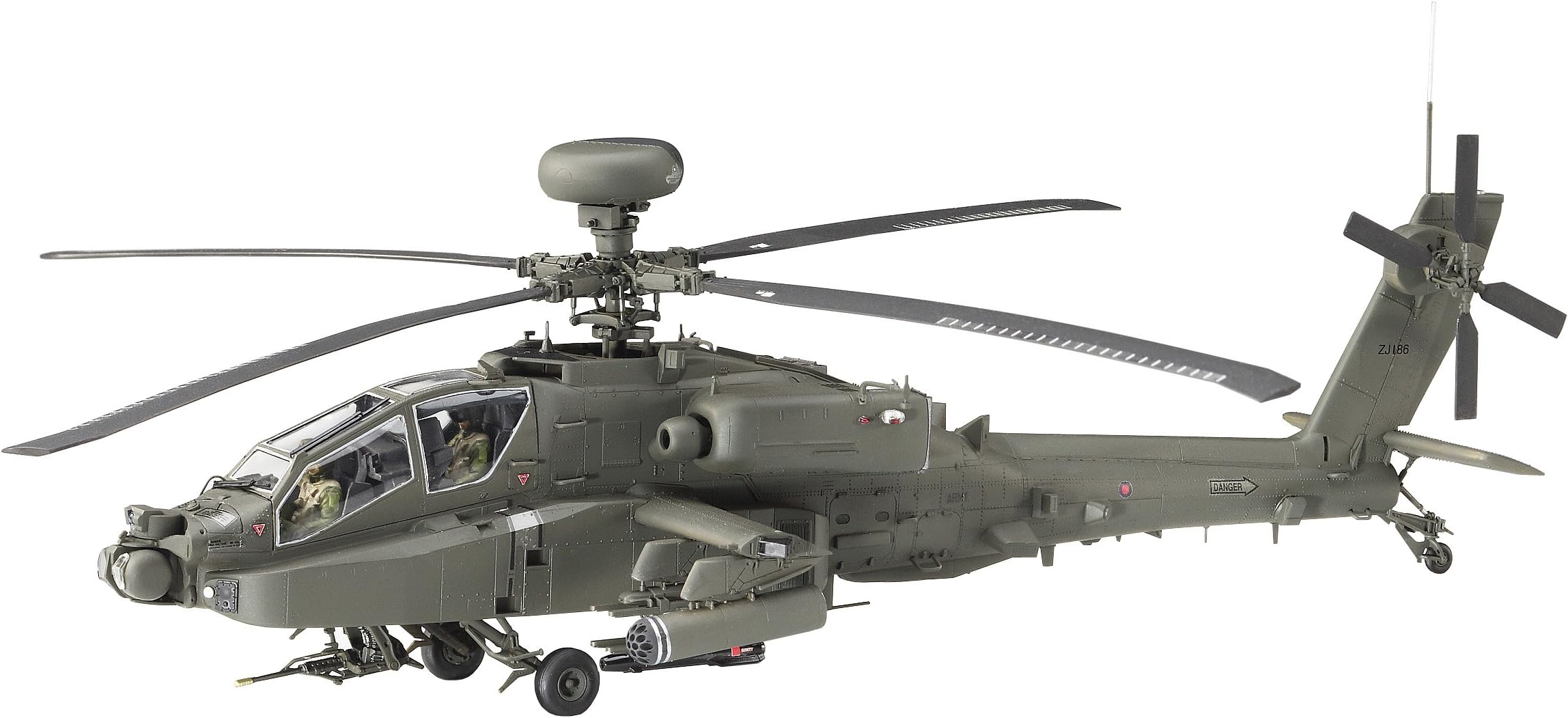 Hasegawa HJT07445 1:48 Scale Wah-64D Apache British Army Air Corps Model Kit