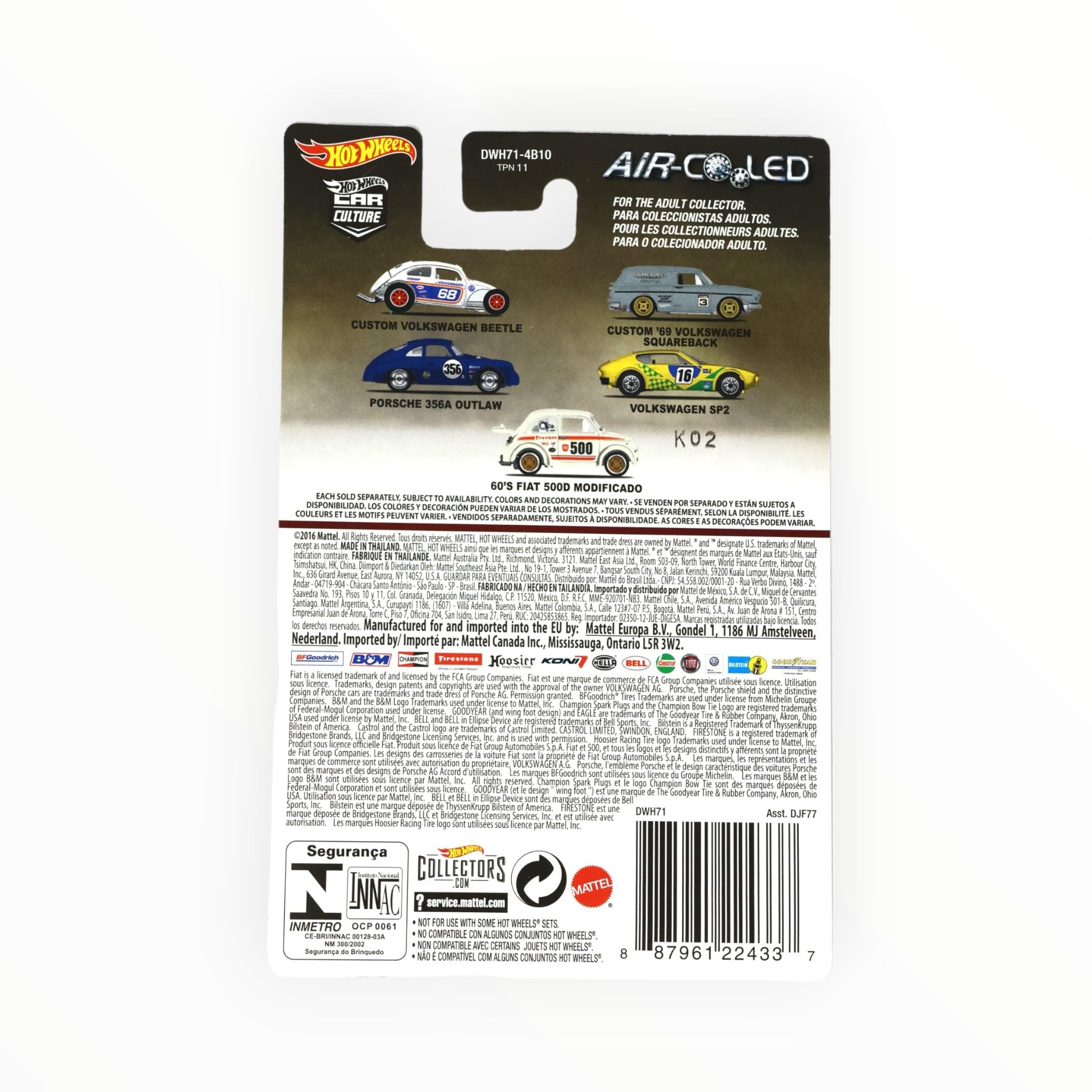 Hot Wheels Fiat 500D modificato anni '60, raffreddato ad aria