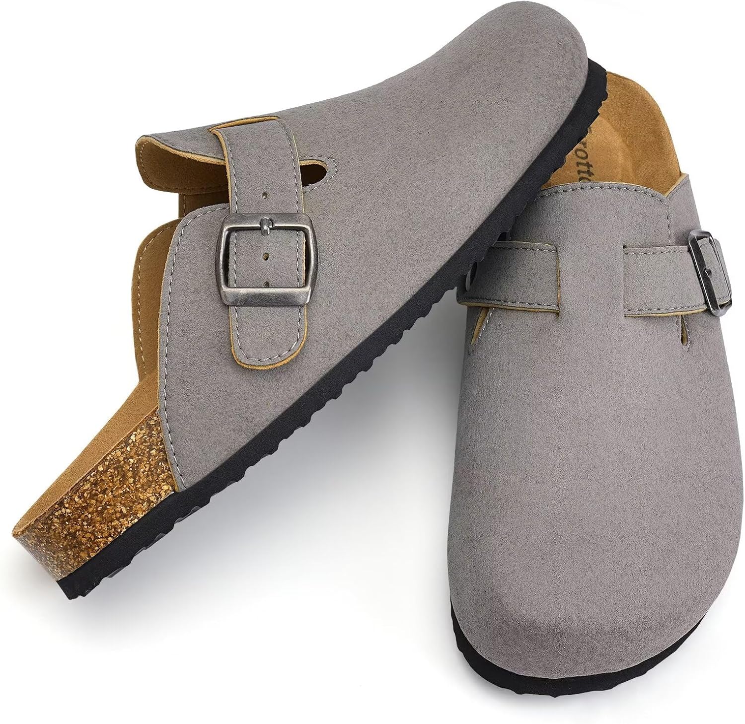 Torotto Womens Mens Clogs Cork Footbed Suede Slippers Arch Support Potato...  - Picture 55 of 68