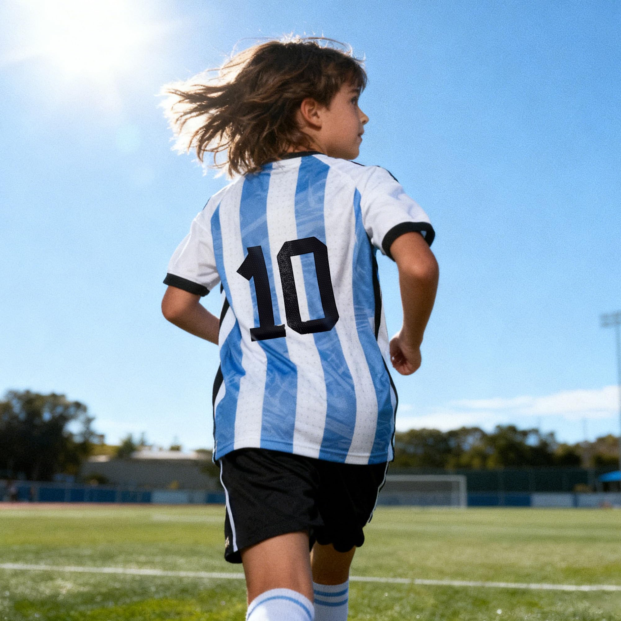 Kids Soccer Jersey Uniform Set Shorts & Socks for Boys and Girls Unisex Youth Kit thumbnail 6