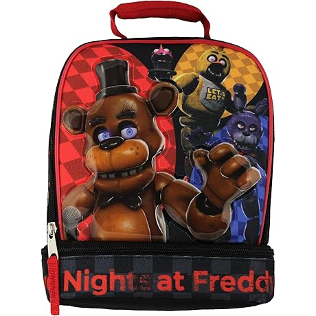 Five Nights at Freddy's Insulated Dual Compartment Lunch Bag