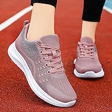 Zapatillas Mujer Deportivas Oferta Sneakers Casual Deportivos Zapatillas Running Ligeras Transpirables Zapatos Classic Cómodo Calzado Malla Moda Antideslizante Jogging Atlético Gimnasio Correr Baratas2