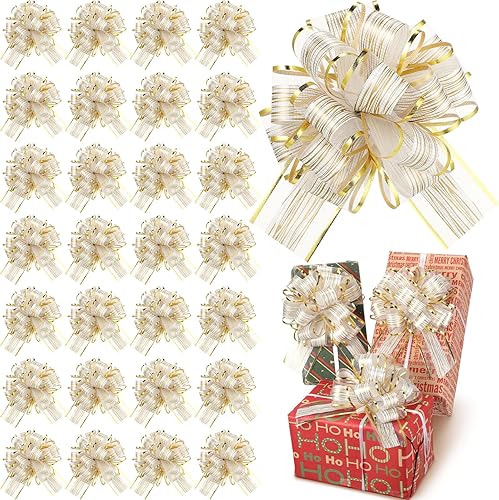 100 lazos de regalo de Pascua, lazos grandes de 6 pulgadas para regalo de cesta de Pascua, bolsa de regalo, decoración de envoltura de caja,