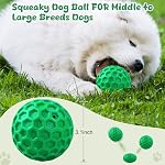 Tough Jouets de chew pour chiens pour les brochettes agressives, boules de chien indestructibles pour les boulettes agressive, boulettes de squeaky pour chiens, jouets de squakey pour grands chiens, boule de poids drôle