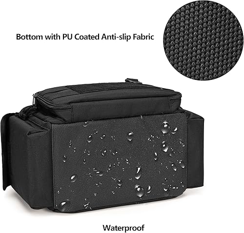 Miniatura 4 de Pequeña bolsa de herramientas con parte inferior acolchada gruesa y antifricción, organizador de almacenamiento de herramientas para hombres, bolsa