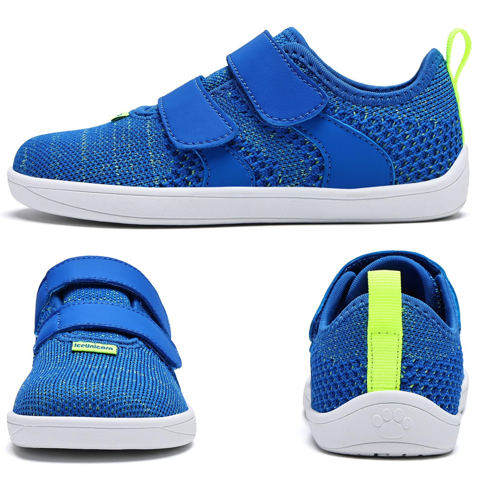 IceUnicorn Barfussschuhe Kinder Breite Barfuß Hausschuhe Jungen Mädchen Minimalistische Hallenschuhe Kinderschuhe Atmungsaktiv Leicht Fitnessschuhe