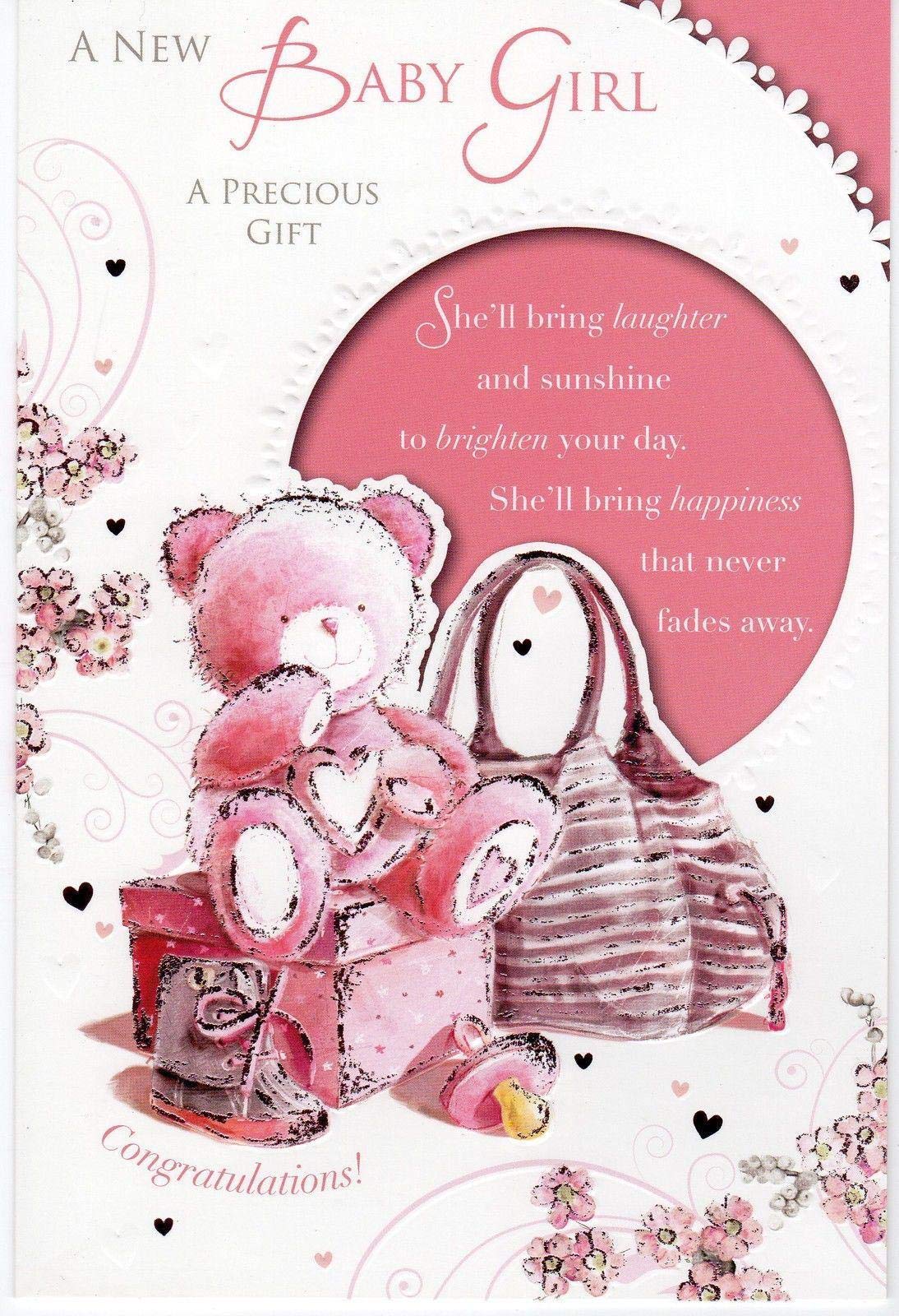 Celebrity Style, ON The Birth of Your Daughter (Baby Girl) Greetings Card