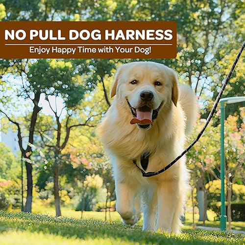 Miniatura 7 de FURRYFECTION Arnés a cuadros para perros medianos Arnés reflectante sin tirones para mascotas Arnés ajustable para perro sin estrangulamiento