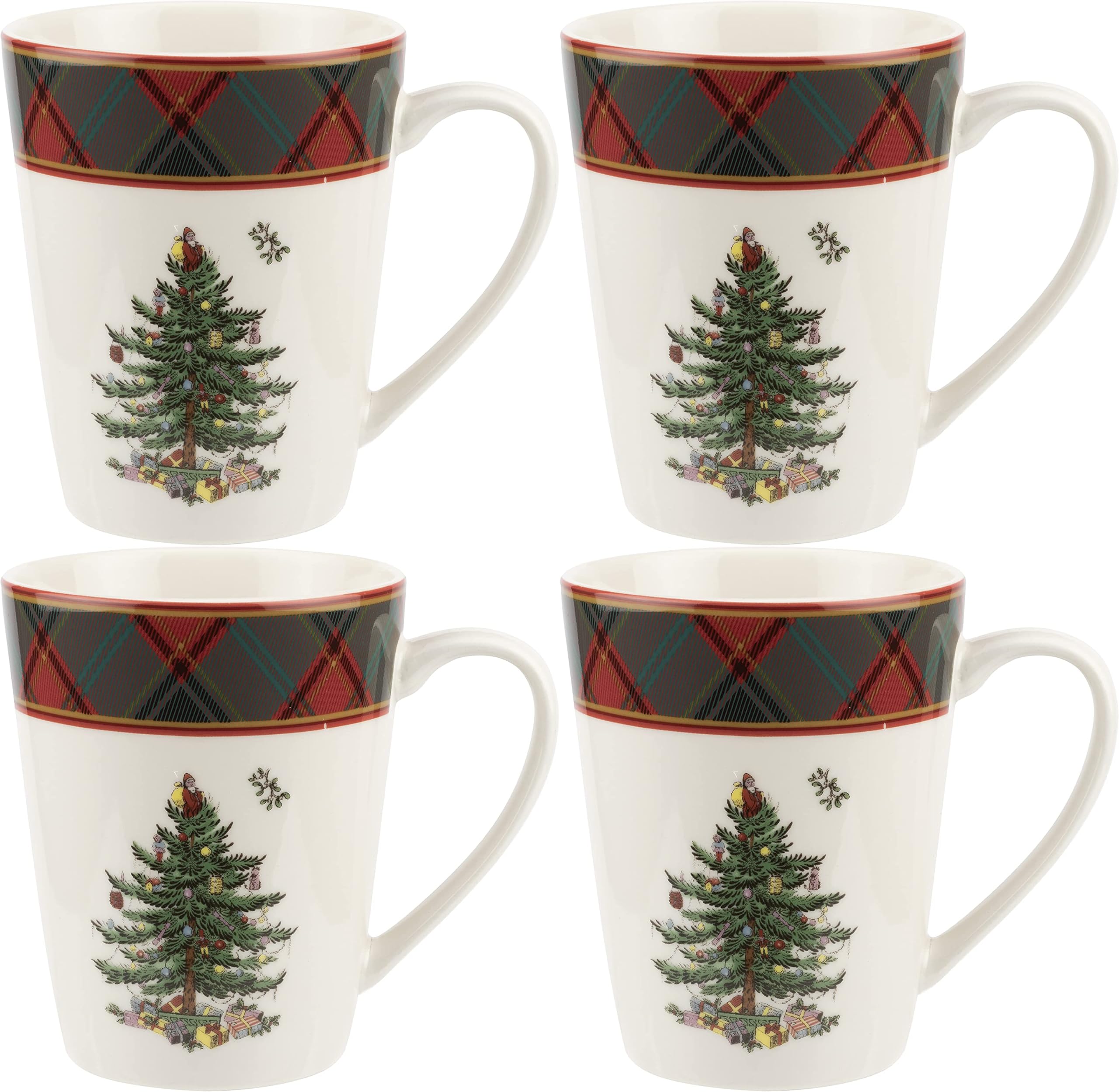 Spode Christmas Tree Lazy Susan - Non-Skid Rotating Kitchen & Holiday Organizer