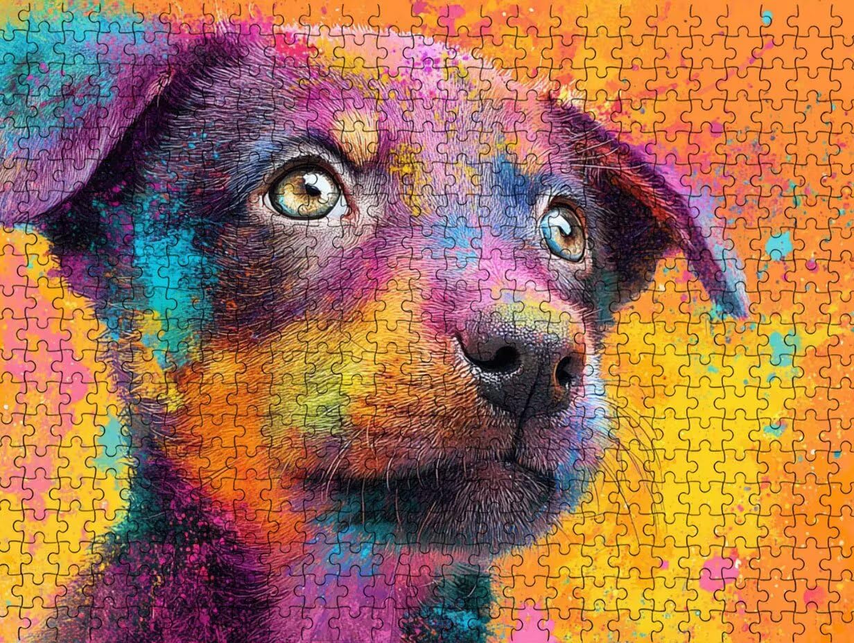 Puzzle 4000 para Adultos, Perro De Pintura, Rompecabezas Clásicos LDYQS7649