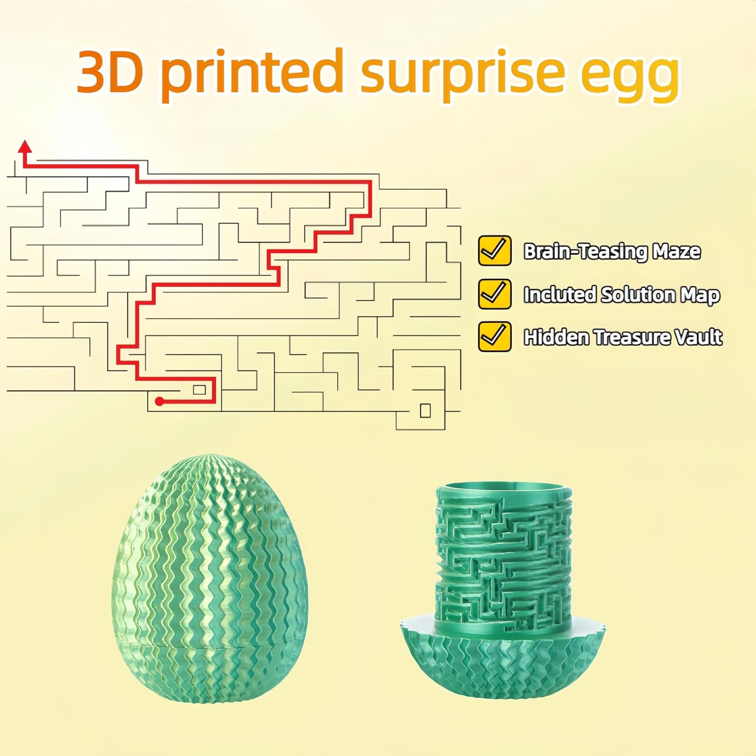 Easter Egg Style Cash Idea - Easter Egg Shaped Puzzle Box with Hidden