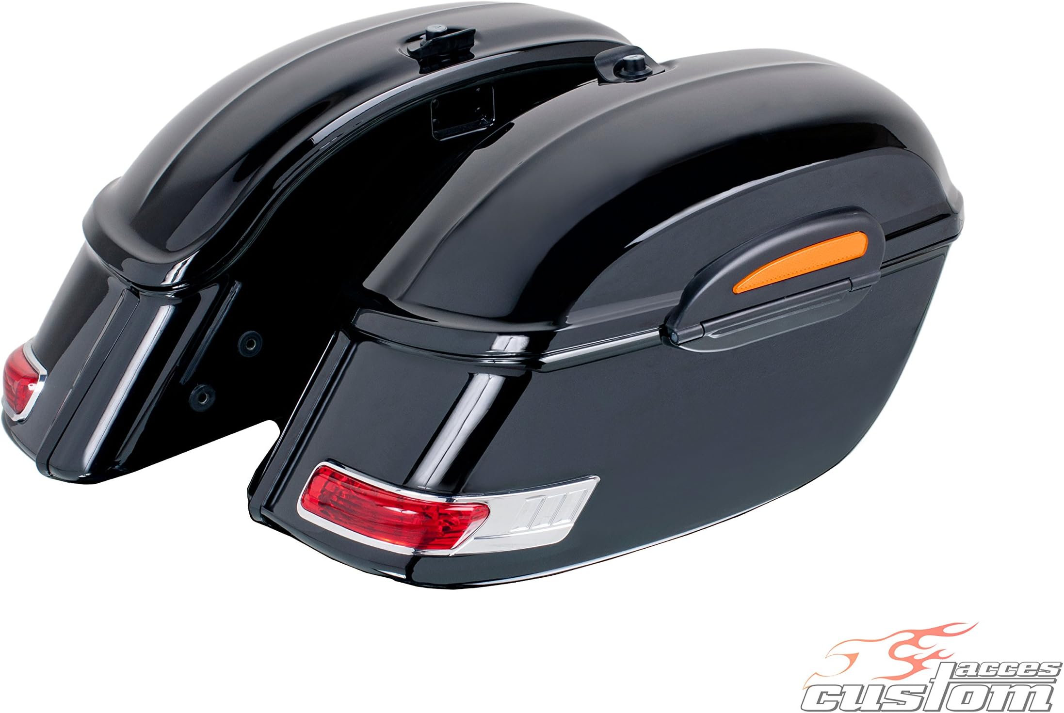CustomaccesAZ0518N Touring Side Suitcases (Pair) 33 L Each Yamaha XVS 650 Drag Star Classic (VM02/03/04) '98-'07