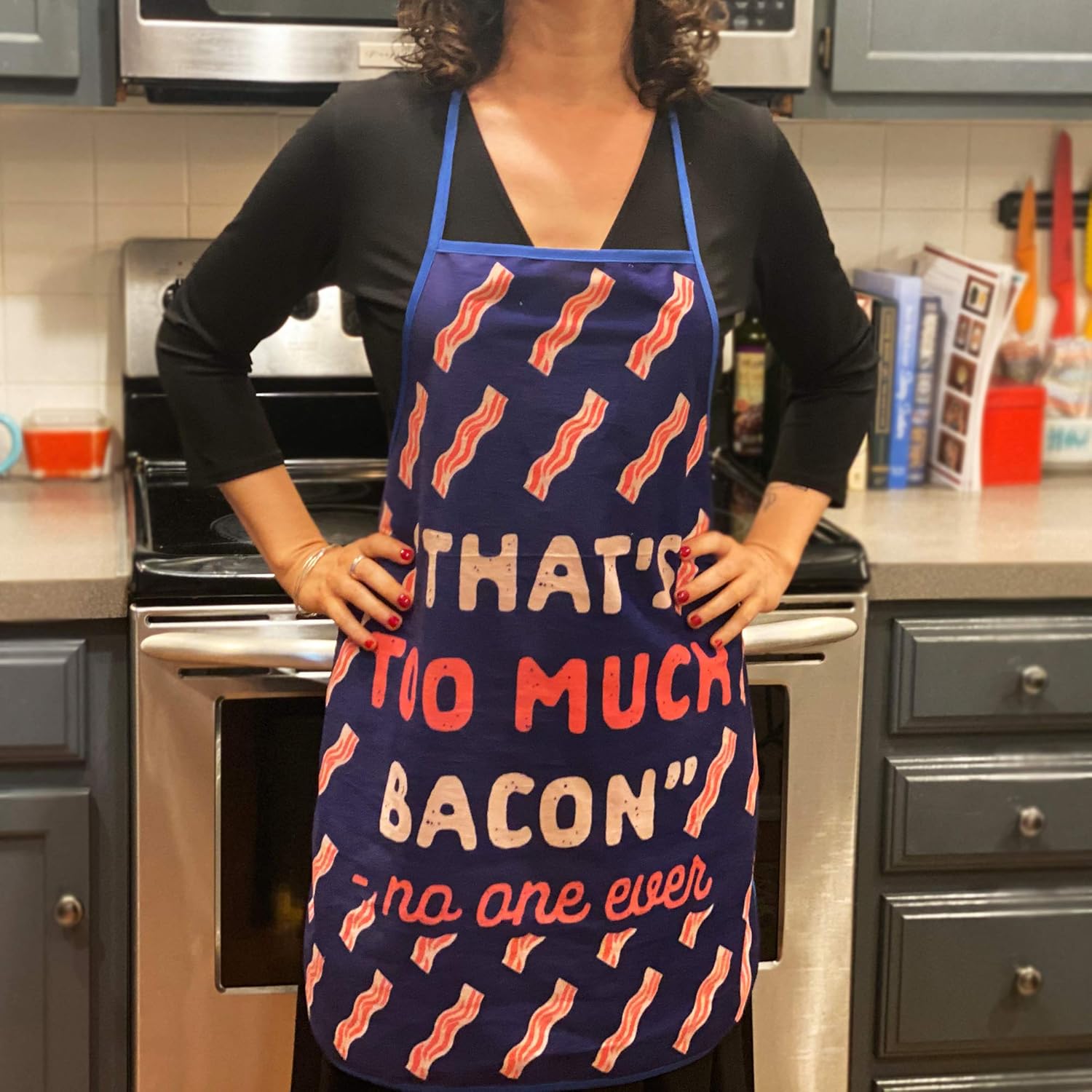 Crazy Dog T-Shirts That's Too Much Bacon Sand No One Ever Funny Cooking Breakfast Kitchen Accessories (Oven Mitt) : Home & Kitchen