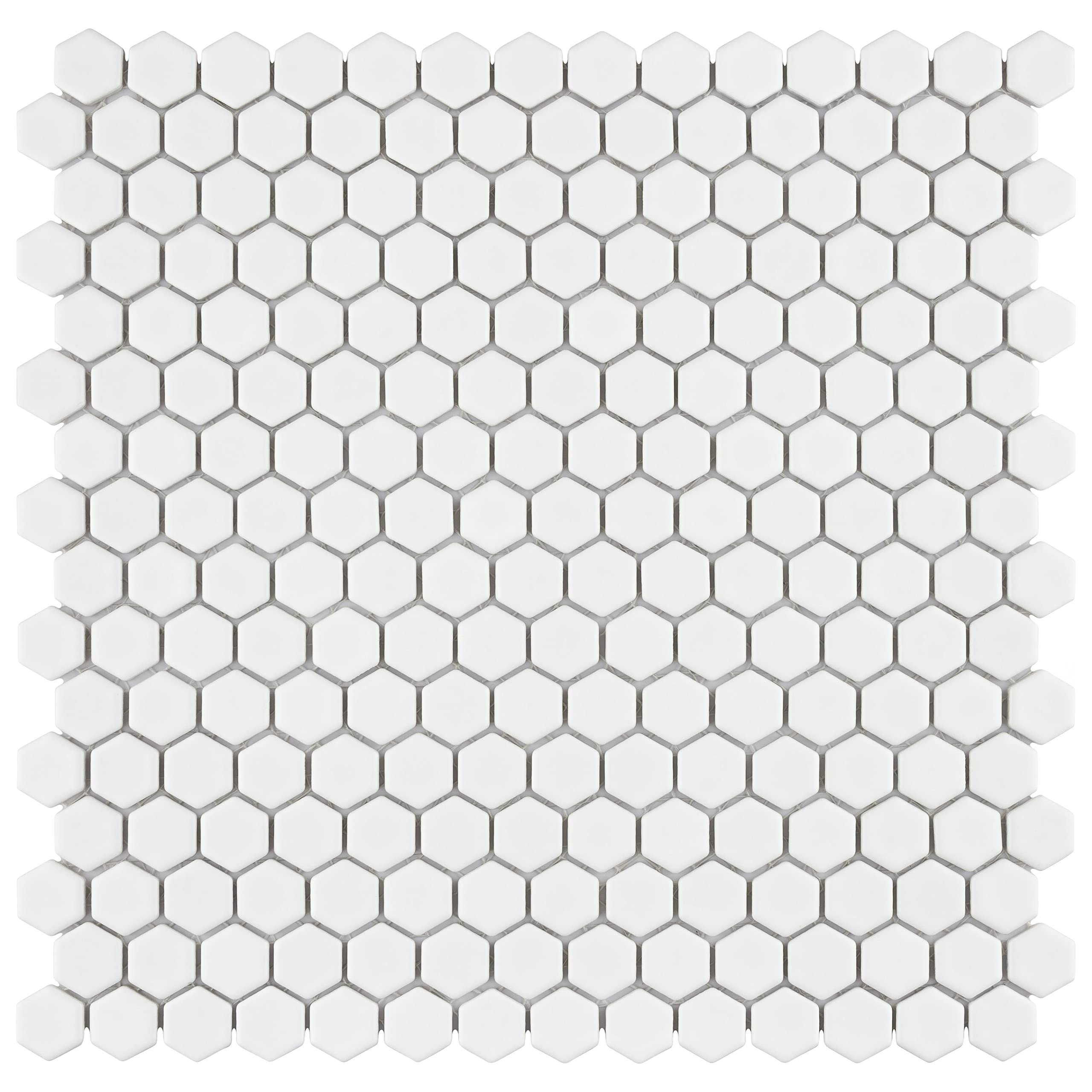 Mosaïque en porcelaine Colmena Hex SomerTile : finies les traces d'eau sur vos murs