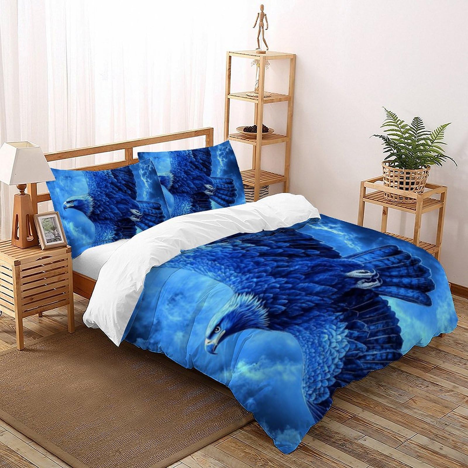 Housse de couette microfibre 3D animaux pour un entretien facile et sans pli