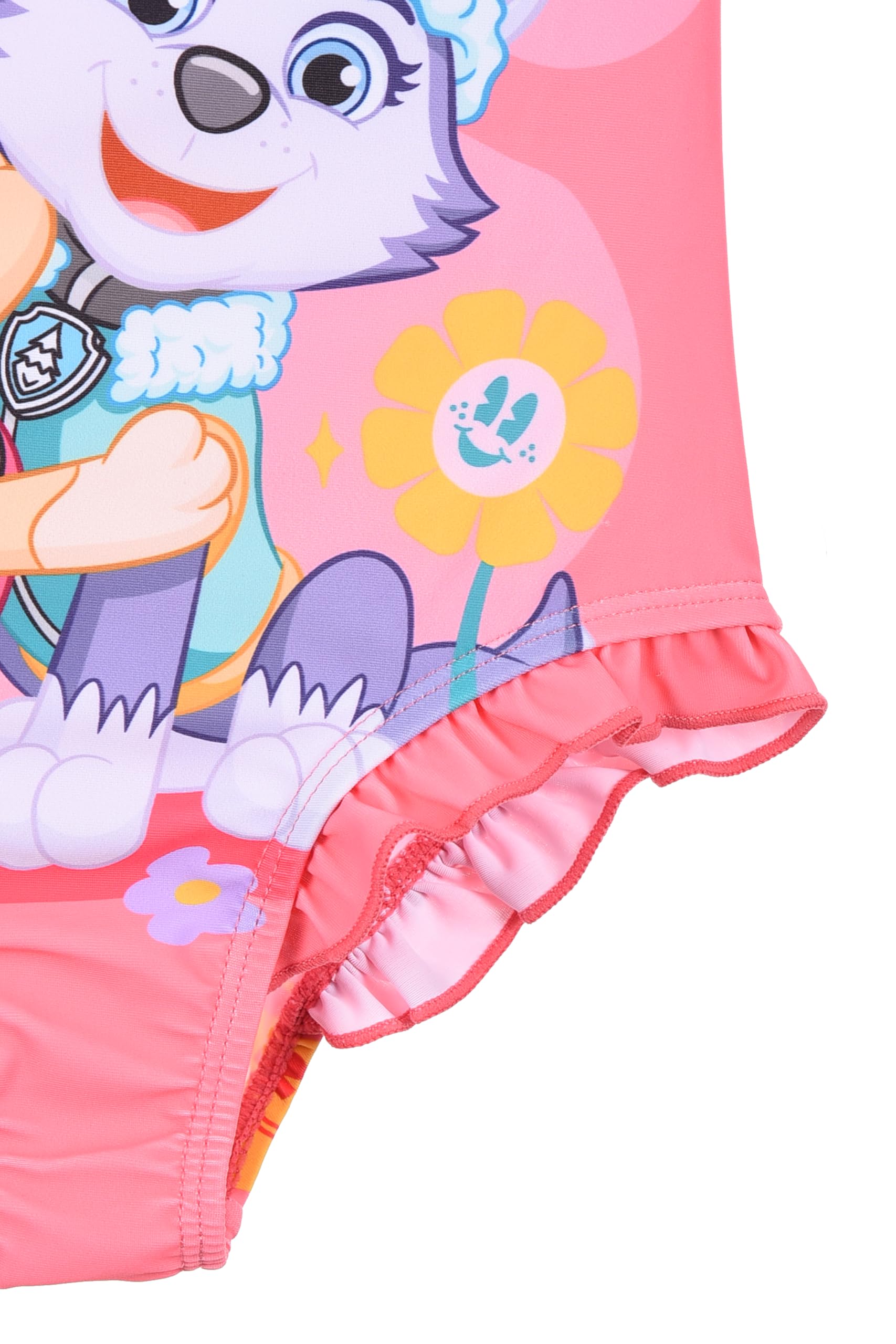 PAW PATROL Costume da bagno bikini con volant per ragazze – Skye & Everest Cartoon Summer Costume da bagno