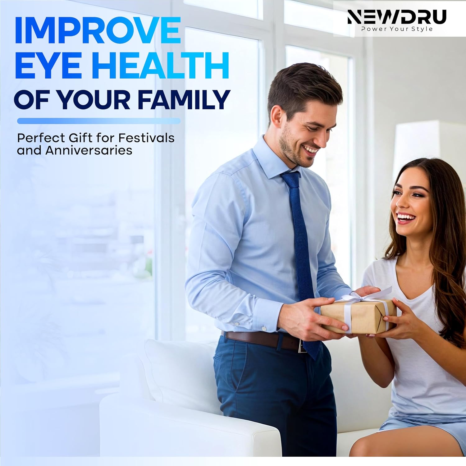 Newdru Eyespa Pro Smart Electric Eye Massager as well as Heat and Vibration | Bluetooth Music Therapy, Reluction I Relaxation device for Dark Circle, Puffy and Stress Relief - White Newdru Eyespa Pro Smart Electric Eye Massager as well as Heat and Vibration | Bluetooth Music Therapy, Reluction I Relaxation device for Dark Circle, Puffy and Stress Relief - White