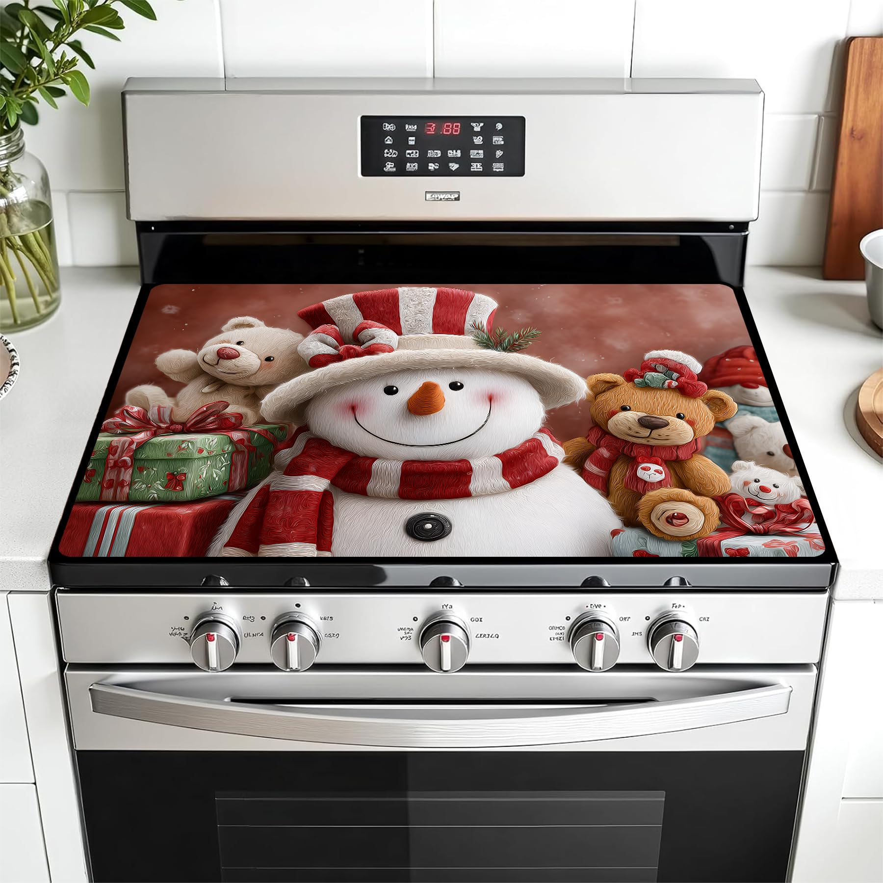 Stove Top Cover for Electric Stove, Glass Cooktop Mat, 28 x 20 Inch