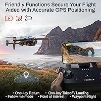 Vista 3 de BEZGAR BD901 Drones with Camera for Adults 4K Long Range - Foldable Mini Drone with 4K Video, 3-Axis Gimbal, 3KM Transmission, 23 Mins Flight Time