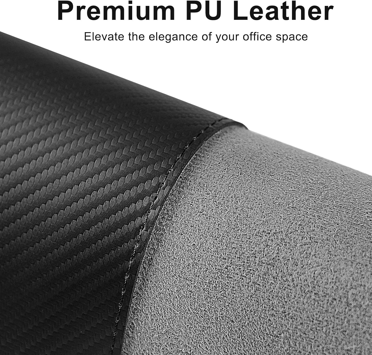 Ultra Thin Gaming Desk Pad Mat, Carbon Fiber Texture Large Mouse Pad Office Desk Mat, for Computer Desktop Protection Office Home Decor(A,47.2"x23.6")