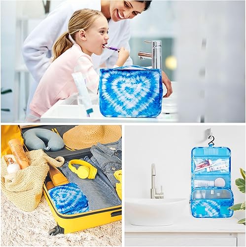Miniatura 39 de Neceser colgante para niñas, neceser de viaje para niñas pequeñas, neceser de maquillaje cosmético impermeable, bolsa de lavado para niños pequeños