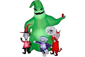 Gemmy Halloween Inflatable 7' Nightmare Before Christmas Scene