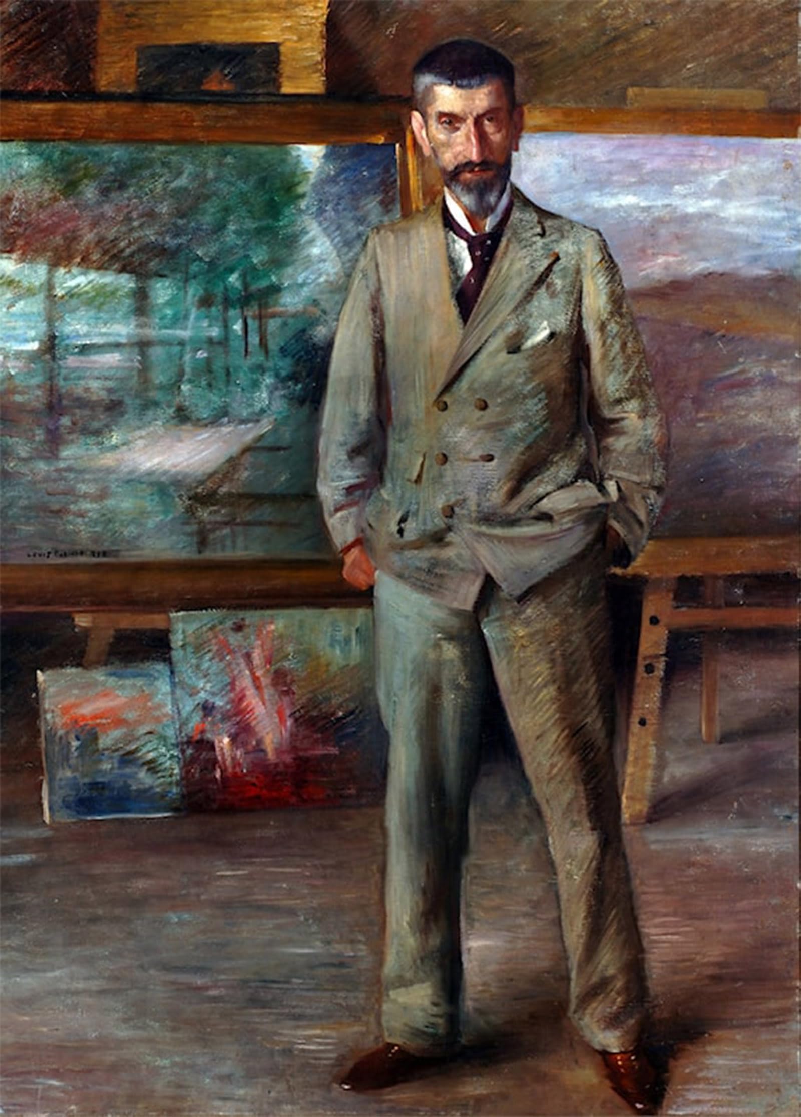 Lienzo decorativo para pared con el retrato de Hermann Eichfeld por Lovis Corinth 5