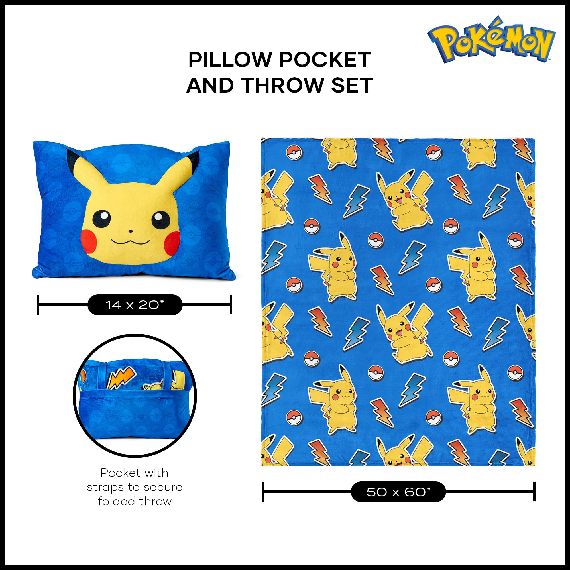 Pokemon Flannel Blanket - Soft Plush Fleece Throw For Kids, 60x50 Inches, Pink