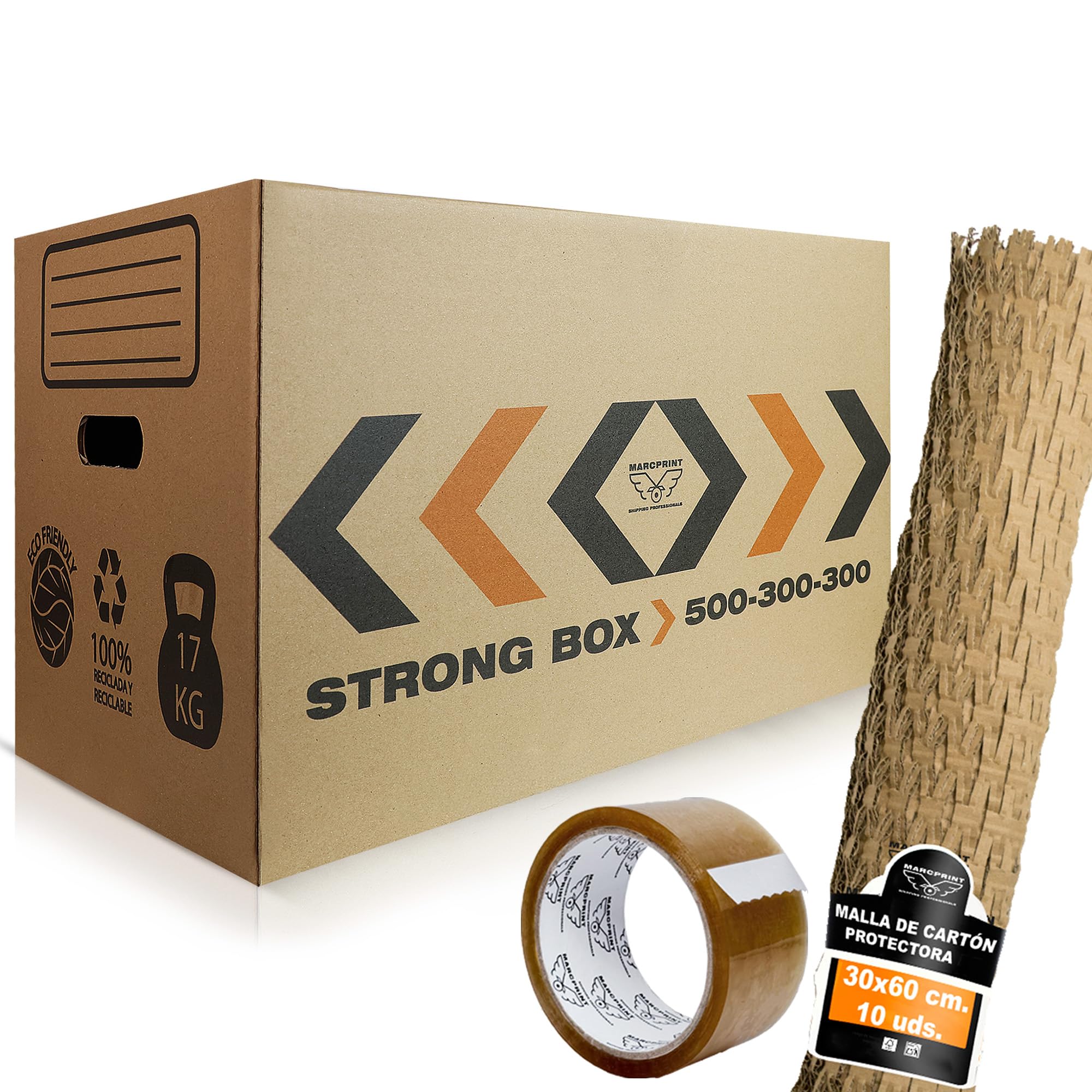 Carton Déménagement 50x30x30 cm Lot de 20 Boîtes Réutilisables Renforcés avec Filet de Protection